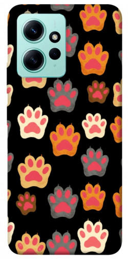 Чехол itsPrint Colorful Paws для Xiaomi Redmi Note 12 4G