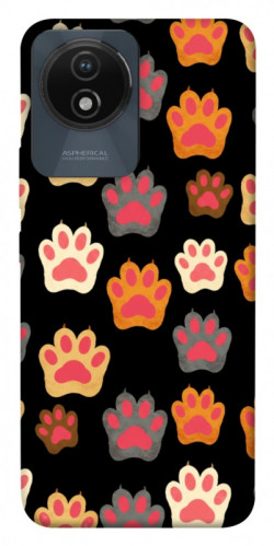 Чехол itsPrint Colorful Paws для Vivo Y02