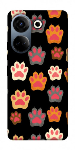 Чехол itsPrint Colorful Paws для TECNO Camon 20 Pro (CK7n)