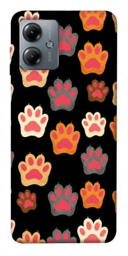 Чехол itsPrint Colorful Paws для Motorola Moto G14