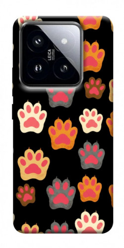 Чехол itsPrint Colorful Paws для Xiaomi 14 Pro