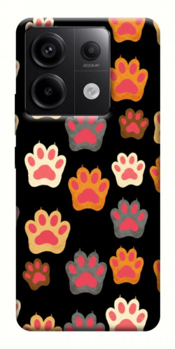 Чехол itsPrint Colorful Paws для Xiaomi Redmi Note 13 Pro 4G
