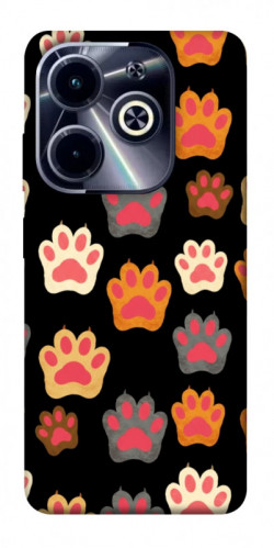 Чехол itsPrint Colorful Paws для Infinix Hot 40i