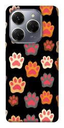 Чехол itsPrint Colorful Paws для TECNO Spark 20 Pro