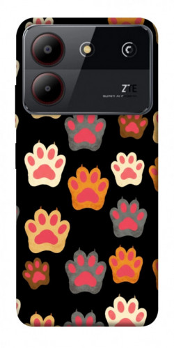 Чехол itsPrint Colorful Paws для ZTE Blade A54 4G