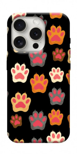Чехол itsPrint Colorful Paws для Apple iPhone 16 Pro (6.3")