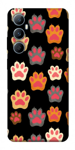 Чехол itsPrint Colorful Paws для Realme C65 4G
