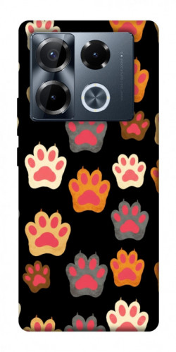 Чехол itsPrint Colorful Paws для Infinix Note 40 Pro 4G