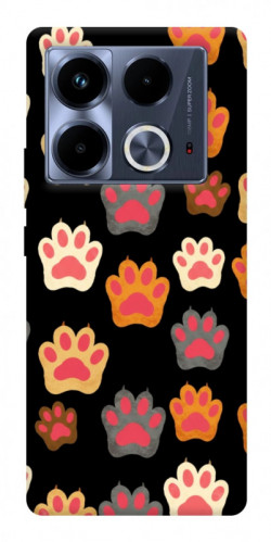 Чехол itsPrint Colorful Paws для Infinix Note 40 4G