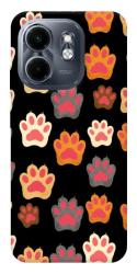 Чехол itsPrint Colorful Paws для Infinix Smart 9 4G / Hot 50i