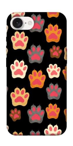 Чехол itsPrint Colorful Paws для Apple iPhone 16e (6.1")