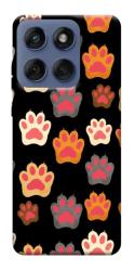 Чехол itsPrint Colorful Paws для Motorola Edge 60 Fusion