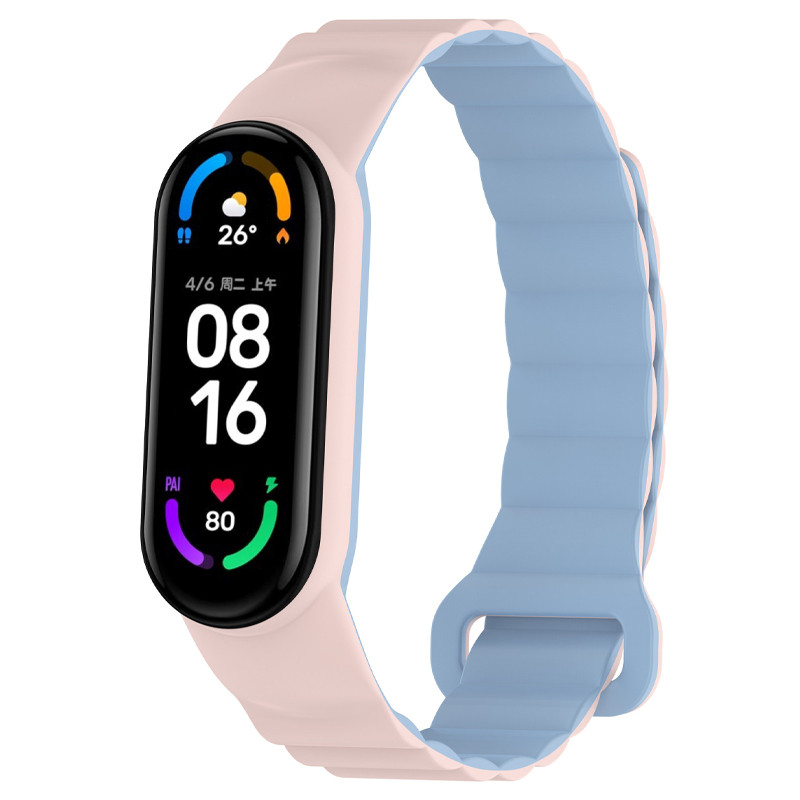 Ремінець Dual-color Magnetic для Xiaomi Mi Band 7/6/5/4/3 на малюнкі №1