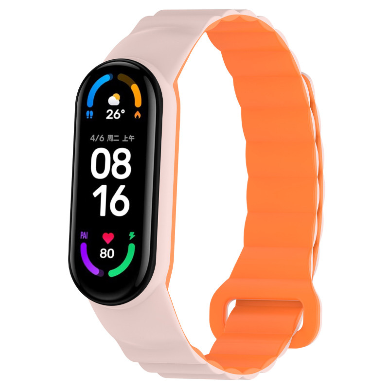 Ремінець Dual-color Magnetic для Xiaomi Mi Band 7/6/5/4/3 на малюнкі №1