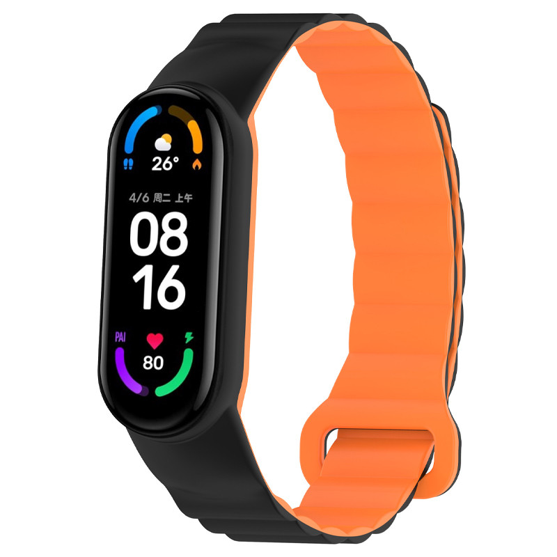 Ремінець Dual-color Magnetic для Xiaomi Mi Band 7/6/5/4/3 на малюнкі №1