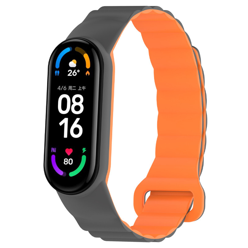 Ремінець Dual-color Magnetic для Xiaomi Mi Band 7/6/5/4/3 на малюнкі №1