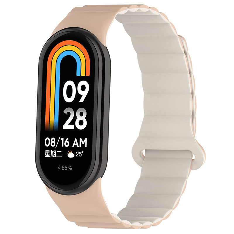 Ремінець Dual-color Magnetic для Xiaomi Mi Band 9/8/10 на малюнкі №1