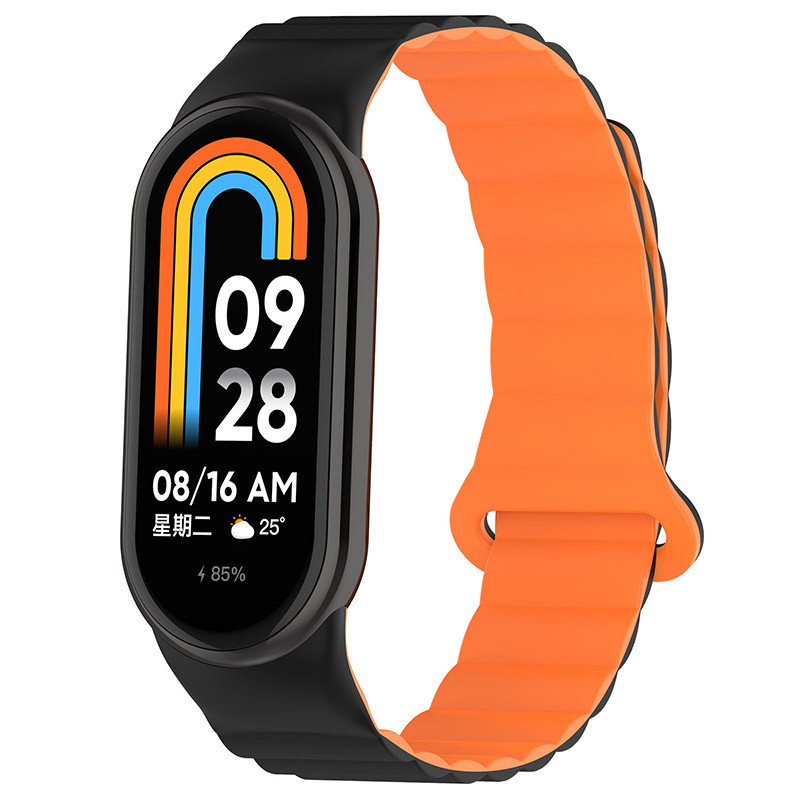 Ремінець Dual-color Magnetic для Xiaomi Mi Band 9/8 на малюнкі №1