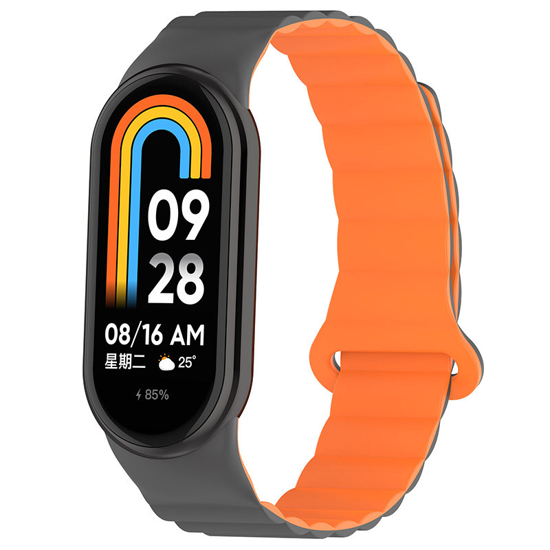 Ремінець Dual-color Magnetic для Xiaomi Mi Band 9/8/10 на малюнкі №1