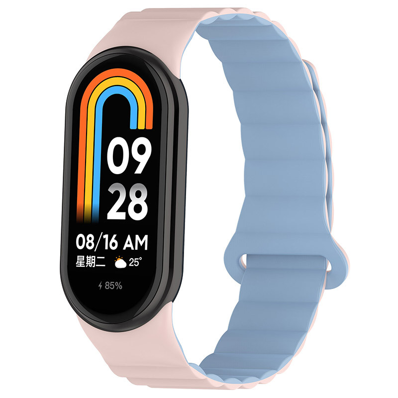 Ремінець Dual-color Magnetic для Xiaomi Mi Band 9/8/10 на малюнкі №1