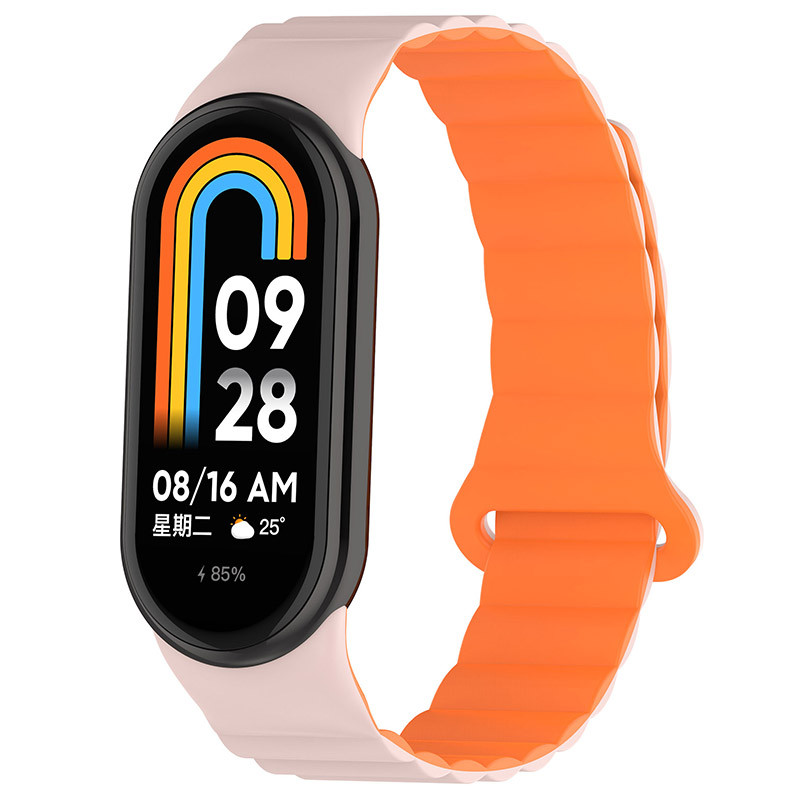 Ремінець Dual-color Magnetic для Xiaomi Mi Band 9/8/10 на малюнкі №1