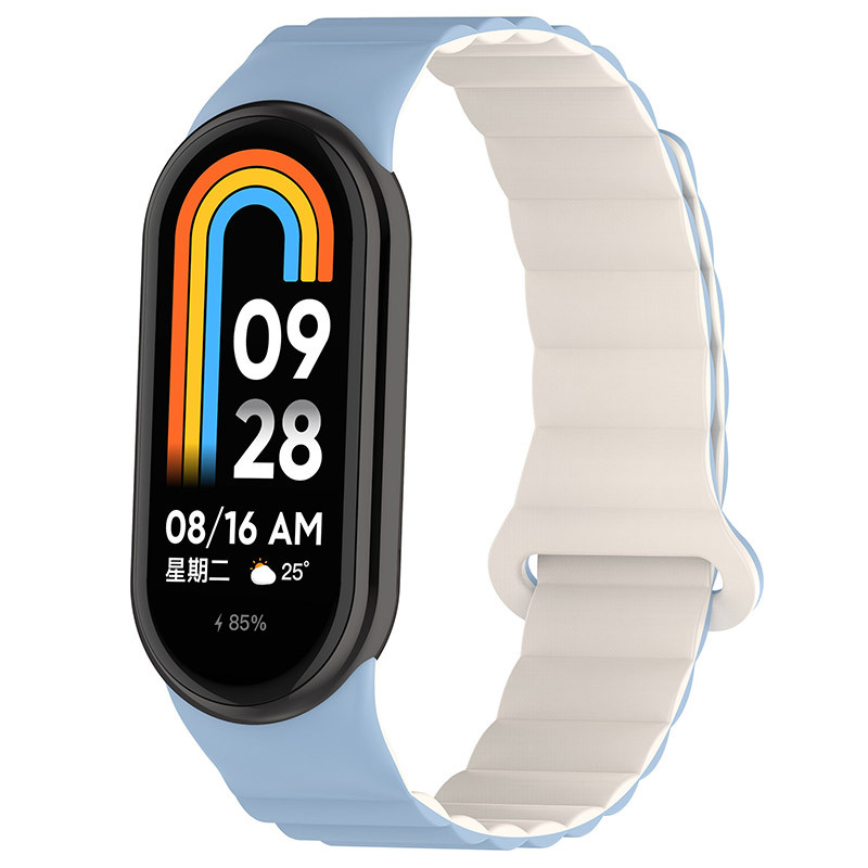 Ремінець Dual-color Magnetic для Xiaomi Mi Band 9/8/10 на малюнкі №1