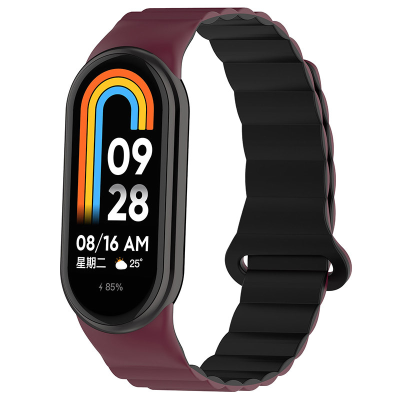 Ремінець Dual-color Magnetic для Xiaomi Mi Band 9/8/10 на малюнкі №1