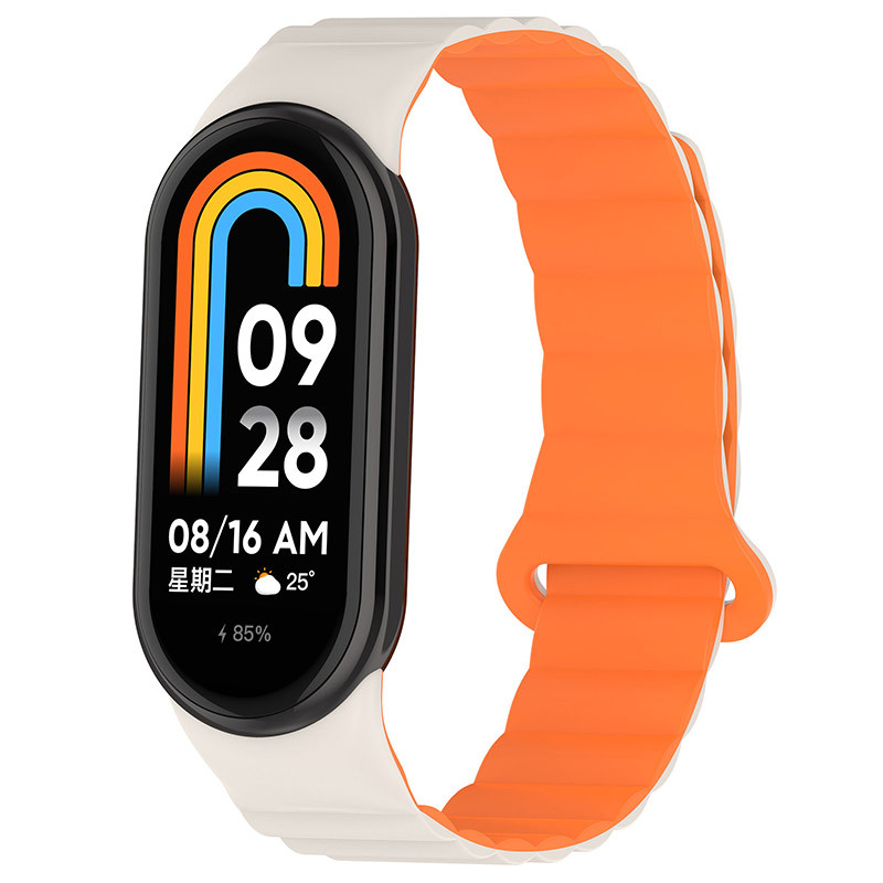 Ремінець Dual-color Magnetic для Xiaomi Mi Band 9/8/10 на малюнкі №1