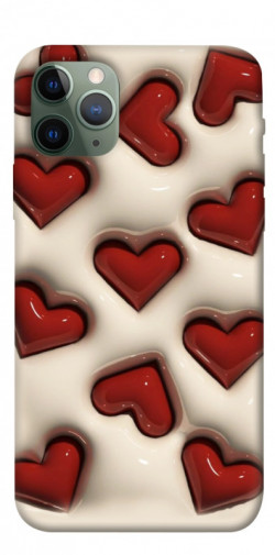 Чехол itsPrint Выпуклые сердца для Apple iPhone 11 Pro (5.8")
