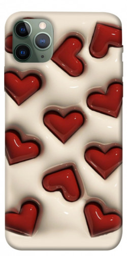 Чехол itsPrint Выпуклые сердца для Apple iPhone 11 Pro Max (6.5")