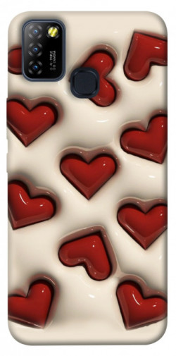 Чехол itsPrint Выпуклые сердца для Infinix Hot 10 Lite