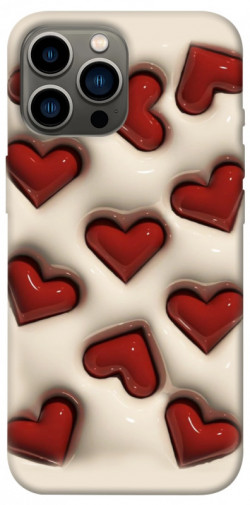 Чехол itsPrint Выпуклые сердца для Apple iPhone 13 Pro Max (6.7")