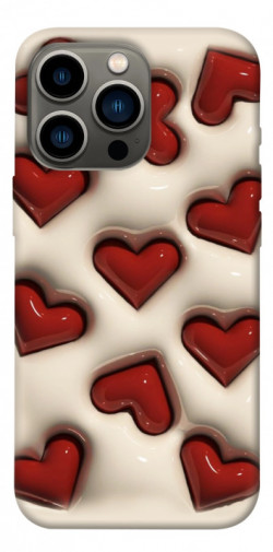 Чехол itsPrint Выпуклые сердца для Apple iPhone 13 Pro (6.1")
