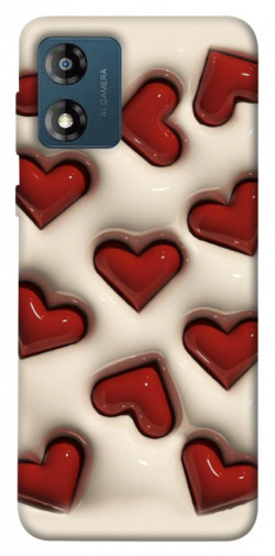 Чехол itsPrint Выпуклые сердца для Motorola Moto E13