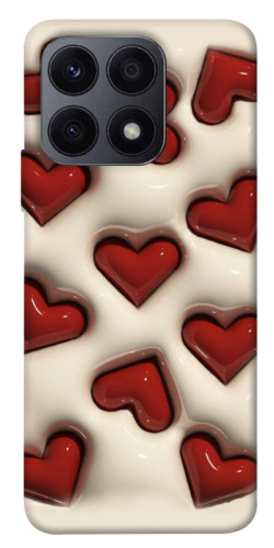 Чехол itsPrint Выпуклые сердца для Huawei Honor X8a