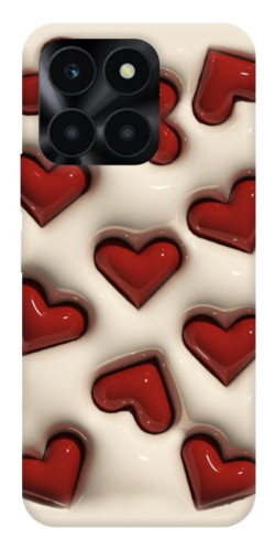 Чехол itsPrint Выпуклые сердца для Huawei Honor X6a