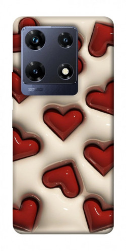 Чехол itsPrint Выпуклые сердца для Infinix Note 30 Pro