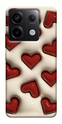 Чехол itsPrint Выпуклые сердца для Xiaomi Redmi Note 13 Pro 4G