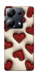 Чохол itsPrint Випуклі серця для Xiaomi Redmi Note 13 Pro 4G