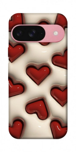Чехол itsPrint Выпуклые сердца для Google Pixel 9
