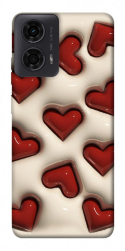 Чехол itsPrint Выпуклые сердца для Motorola Moto G24