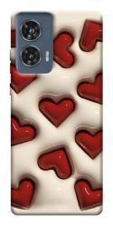 Чехол itsPrint Выпуклые сердца для Motorola Edge 50 Fusion