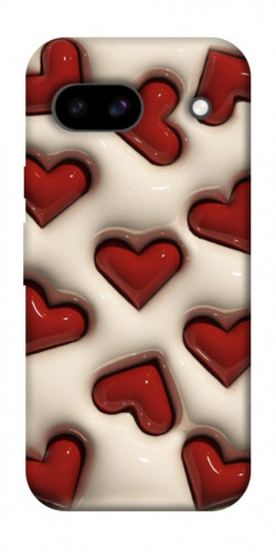 Чехол itsPrint Выпуклые сердца для Google Pixel 8a