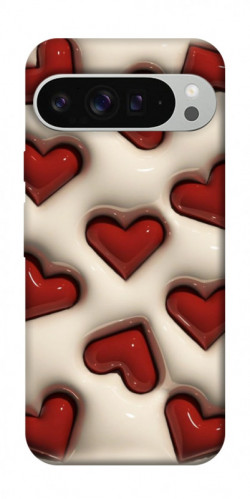 Чехол itsPrint Выпуклые сердца для Google Pixel 9 Pro XL