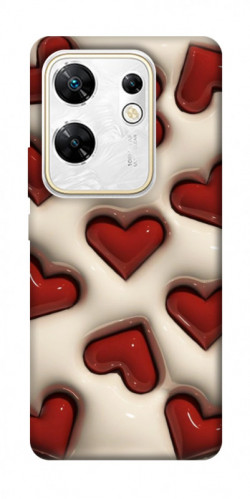 Чехол itsPrint Выпуклые сердца для Infinix Zero 30 4G