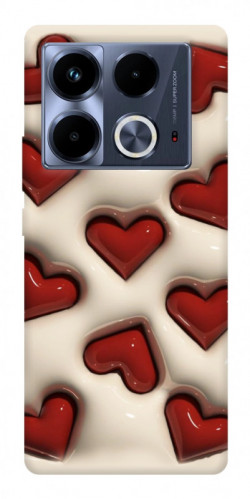 Чехол itsPrint Выпуклые сердца для Infinix Note 40 4G