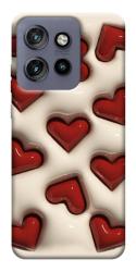 Чехол itsPrint Выпуклые сердца для Motorola Edge 50 Neo