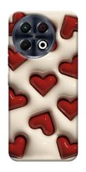 Чехол itsPrint Выпуклые сердца для TECNO Spark 30 Pro (KL7)