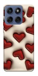 Чехол itsPrint Выпуклые сердца для Motorola Edge 60 Fusion