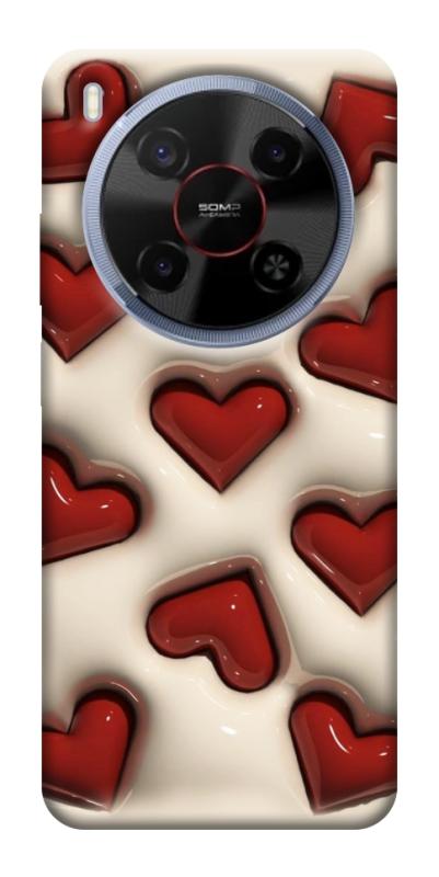 Чехол itsPrint Выпуклые сердца для ZTE Nubia V70 Max, паттерн, купить оптом с доставкой